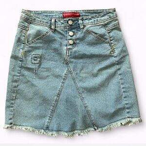 Light Blue Denim Midi Skirt